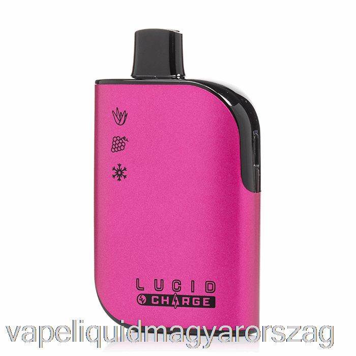 Lucid Charge 7000 Eldobható Aloe Grape Ice Vape Toll